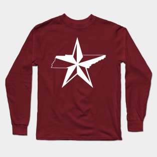 Tennesse Star - White Long Sleeve T-Shirt